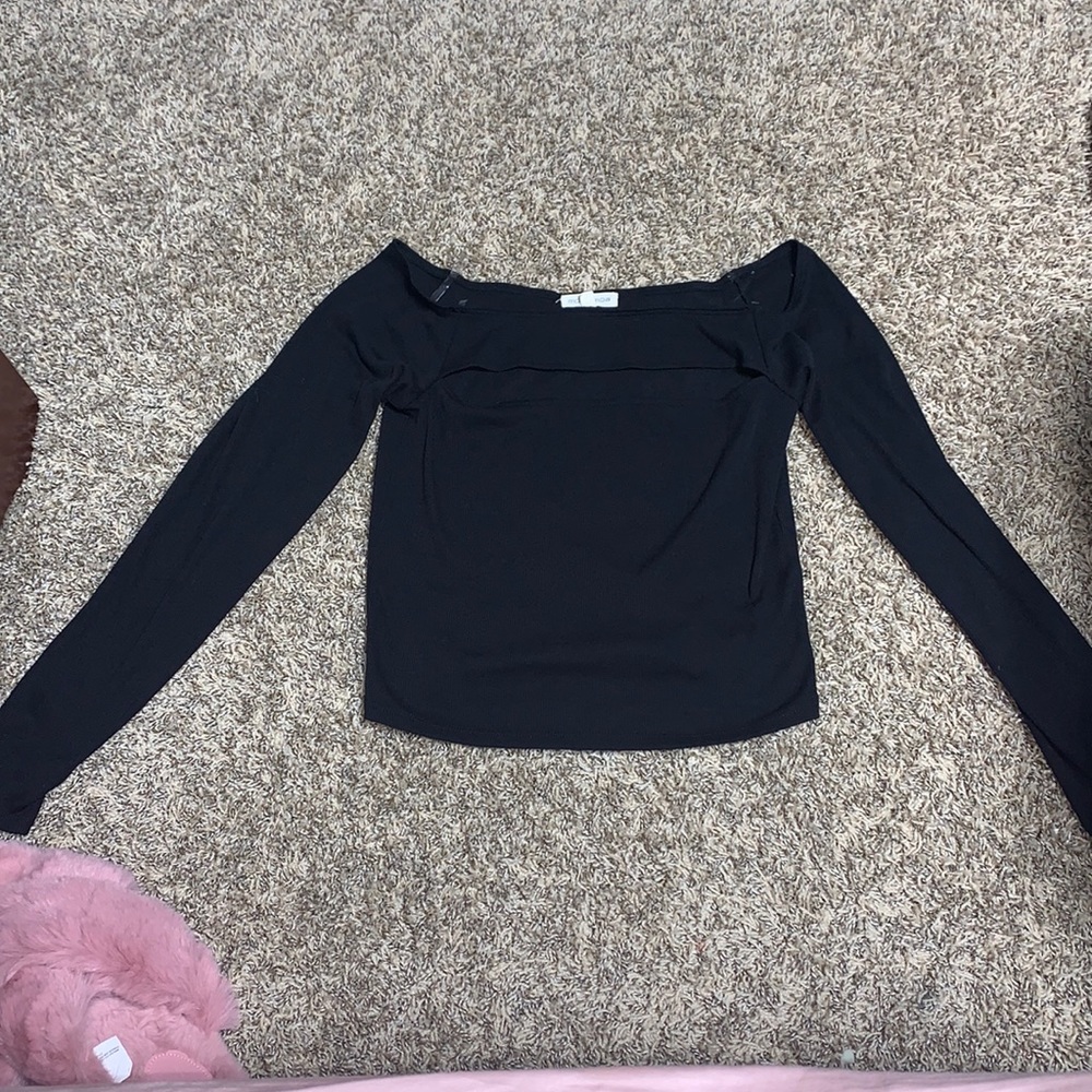 Black crop top